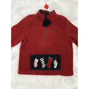 Croft and Barrow womens medium holiday christmas pullover sweater stockings